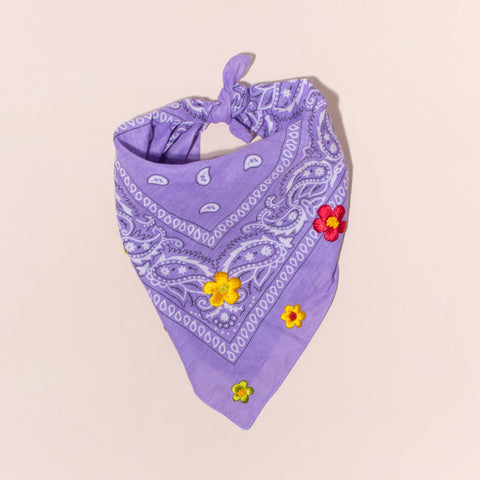 Bandanas brodés LILA - Sook Paris